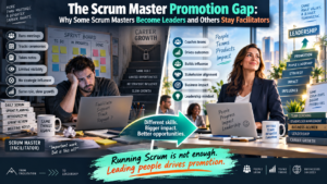 The Scrum Master Promotion Gap: Why Some Scrum Masters Become Leaders and Others Stay Facilitators