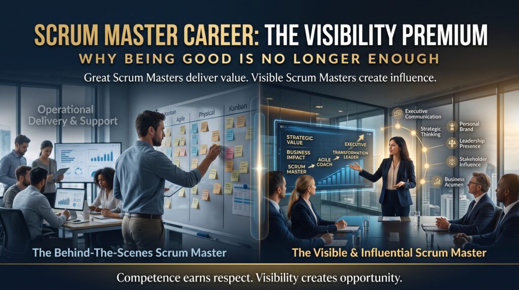 Scrum Master Career: The Visibility Premium and Why Being Good Is No Longer Enough